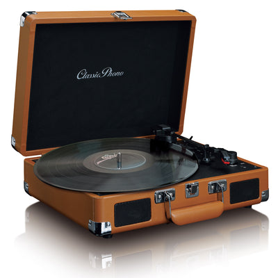 CLASSIC PHONO TT-10BN - Suitcase Record Player with speakers - Brown
