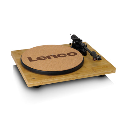LENCO LBT-335BA - Record Player with Bluetooth®, bamboo housing, and Ortofon 2M Red cartridge