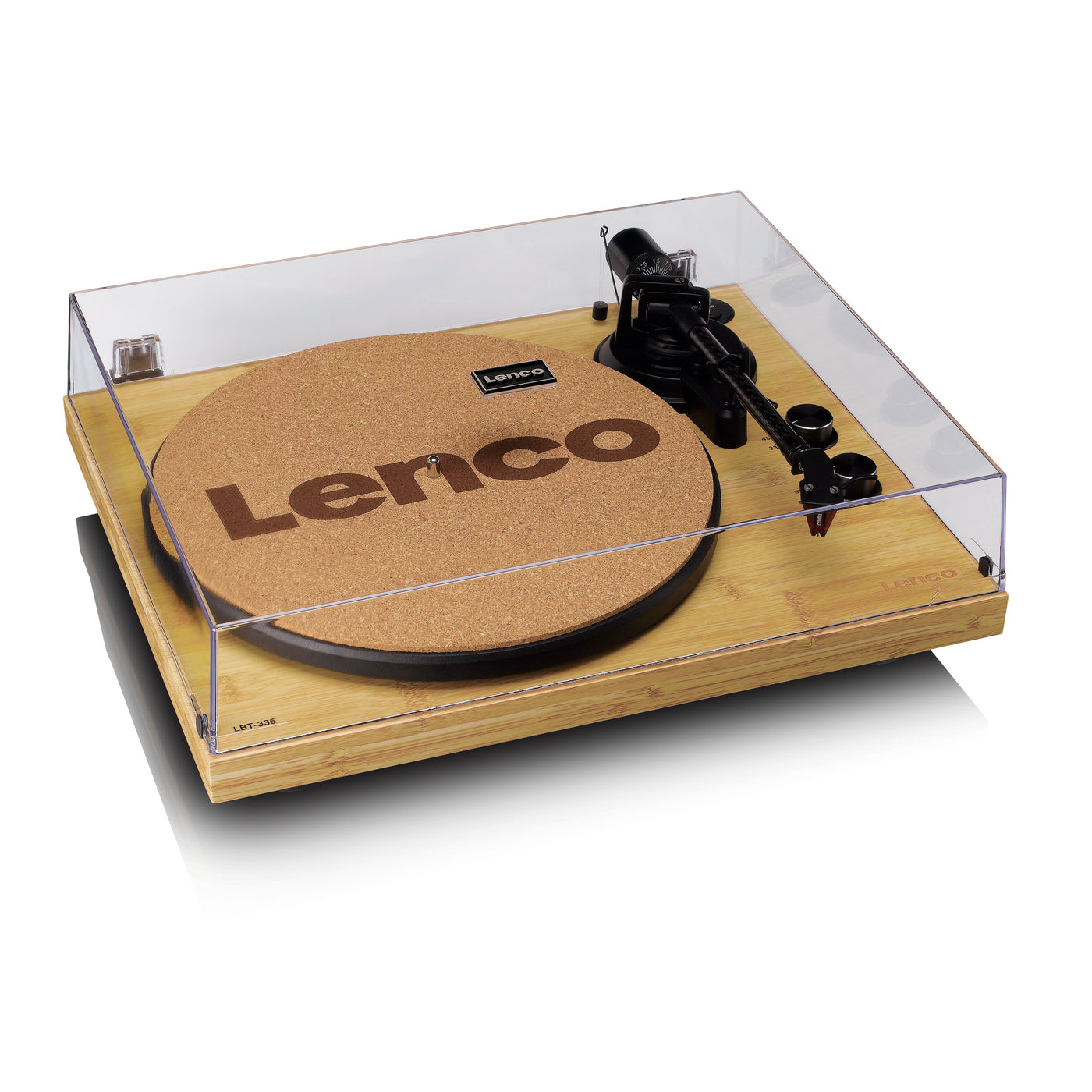 LENCO LBT-335BA - Record Player with Bluetooth®, bamboo housing, and Ortofon 2M Red cartridge
