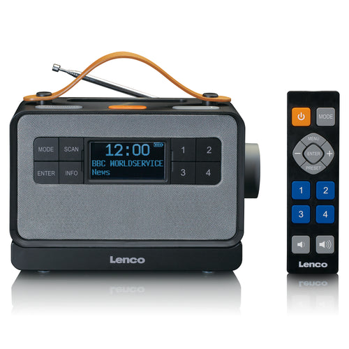 LENCO PDR-065BK - Draagbare FM/DAB+ radio met grote knoppen en
