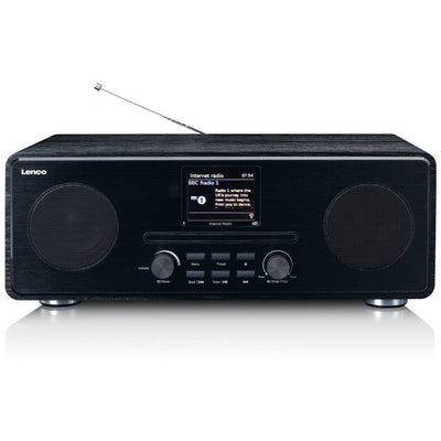 LENCO DIR-260BK - Internet / DAB+ FM Radio met CD-speler en Bluetooth®, zwart