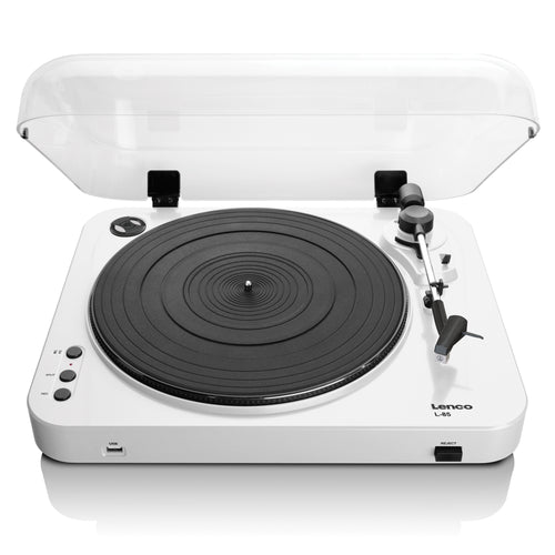 LENCO L-85 White - Record Player with USB direct encoding - White