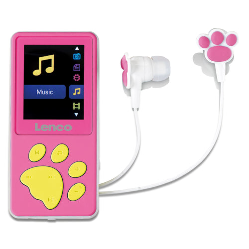 LENCO Xemio-560PK - MP3/MP4 speler met 8GB geheugen - Roze