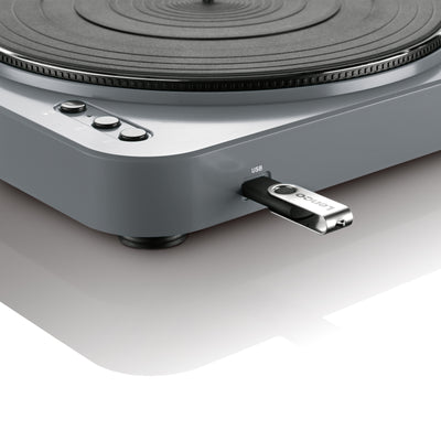 LENCO L-85 Grey - Record Player with USB direct encoding - Grey