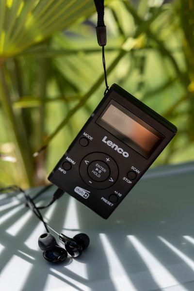 LENCO PDR-011BK - Pocket DAB+/FM radio en MP3 speler - Zwart