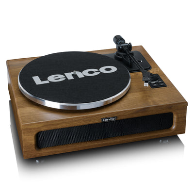 LENCO LS-410WA - Record Player with 4 built-in speakers - Wood