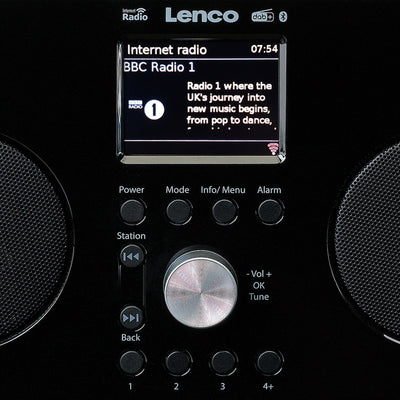 LENCO PIR-645BK - Internet / DAB+ FM Radio met Bluetooth® - Zwart