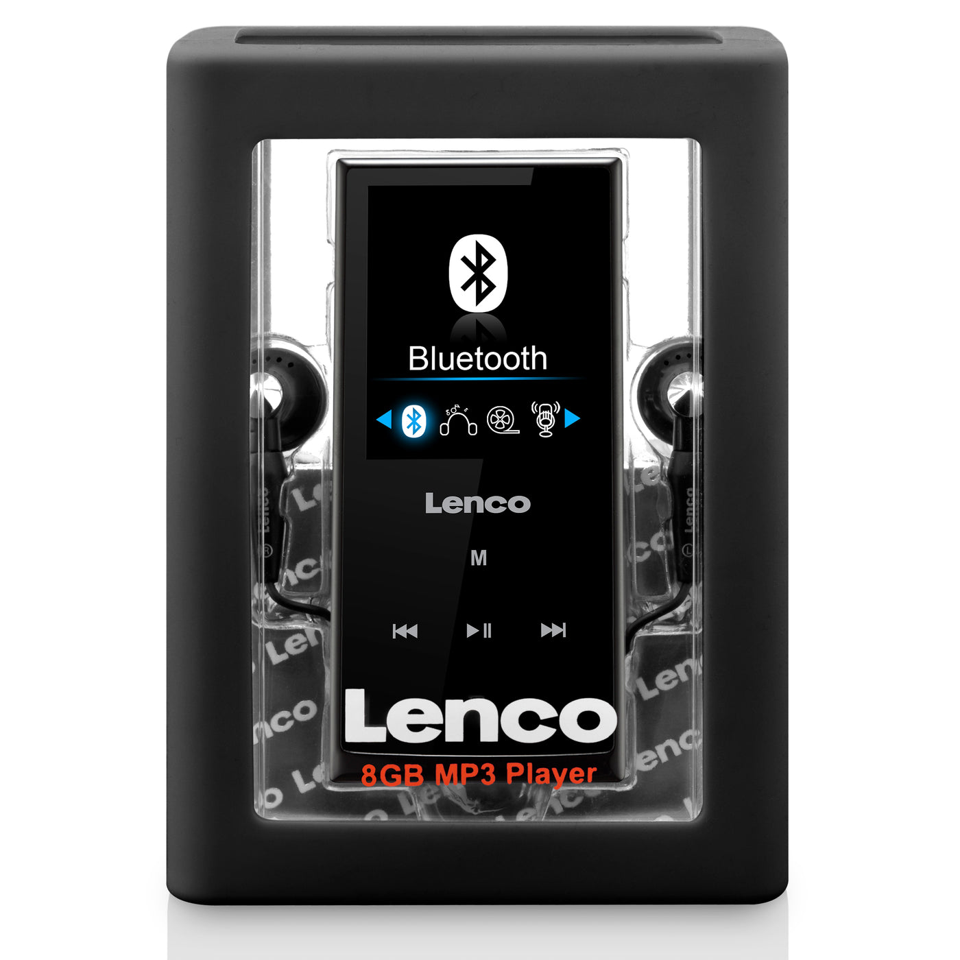 LENCO Xemio-760 Black - MP3/MP4 player with Bluetooth® 8GB memory - Black