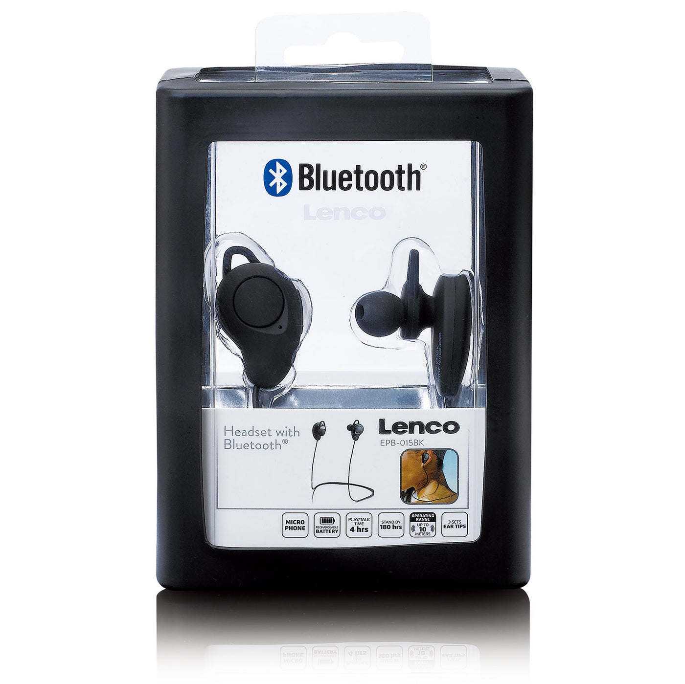 LENCO EPB-015BK - Bluetooth® koptelefoon - in-ear - Zwart