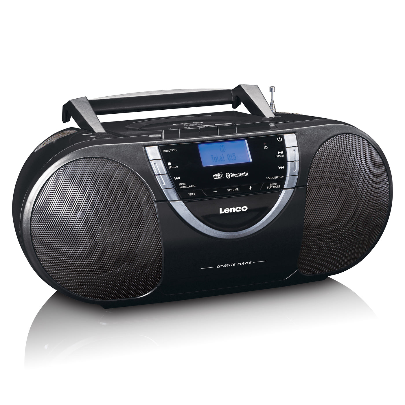 LENCO SCD-6900BK - Draagbare radio CD-speler met DAB+ en Bluetooth® - Grijs