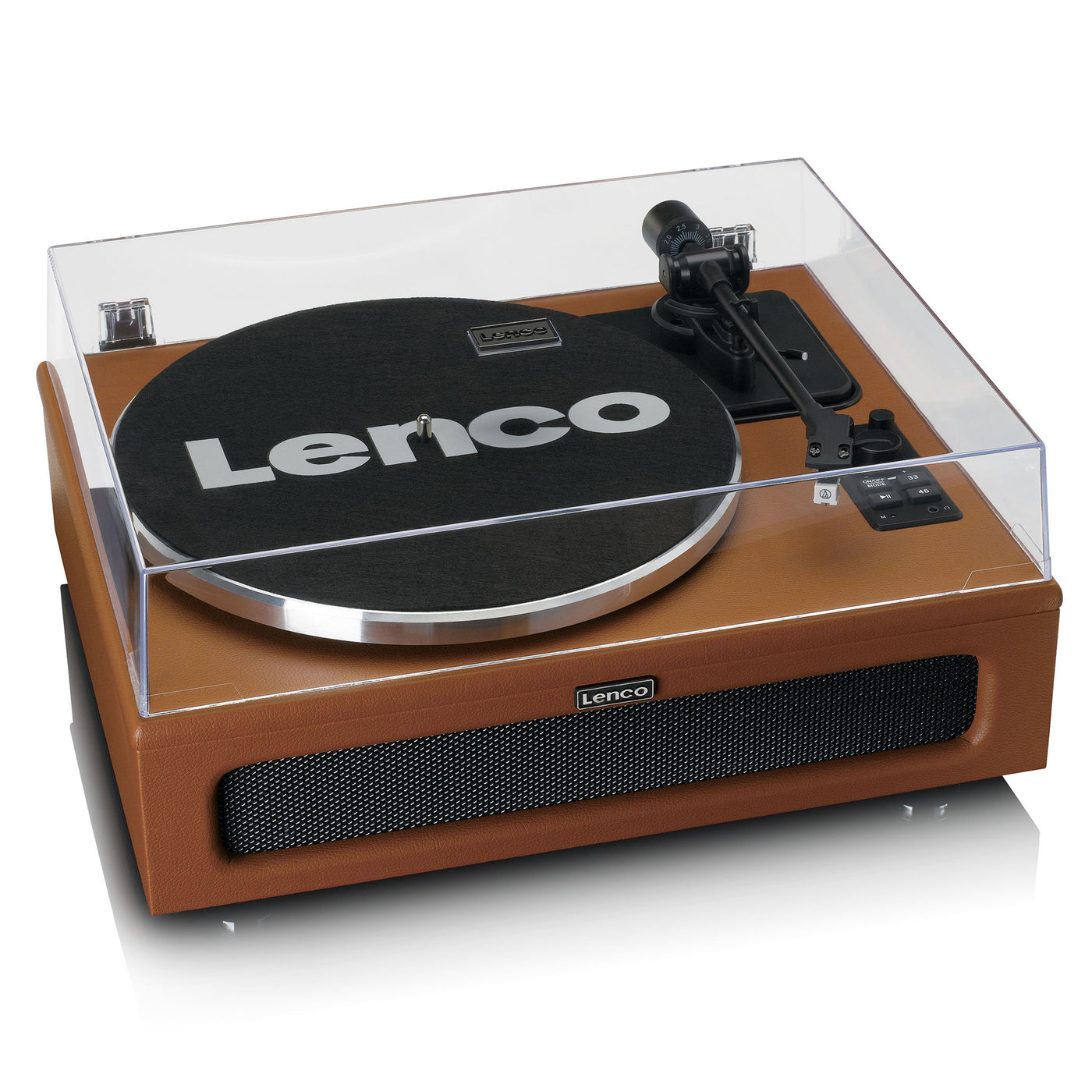 LENCO LS-430BN - Record Player with 4 built-in speakers - Brown