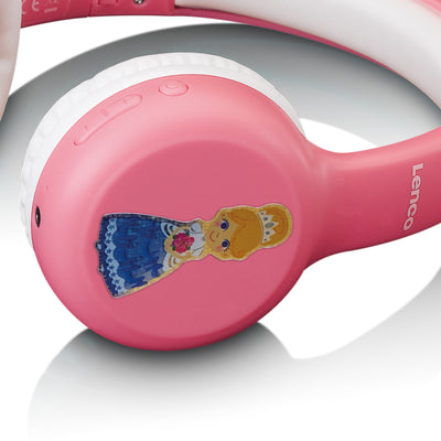 Lenco HPB-110PK - Vouwbare kinder Bluetooth hoofdtelefoon - Pink