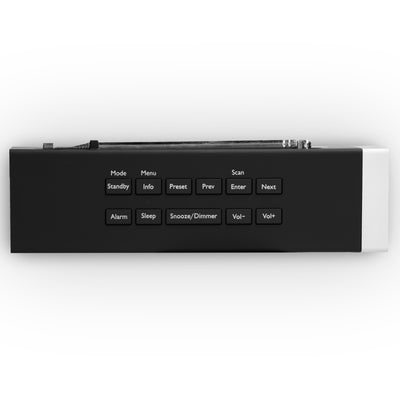 LENCO CR-630BK - Stereo DAB+/FM Wekkerradio met USB aansluiting en AUX-ingang - Zwart