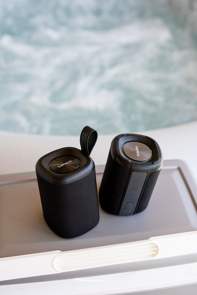LENCO BTP-400BK - 2 in 1 Bluetooth® speaker – waterproof (IPX7), black