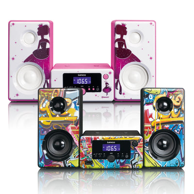 LENCO MC-020 Princess - Micro-set met FM Radio, Bluetooth®, USB en AUX ingang - Princes