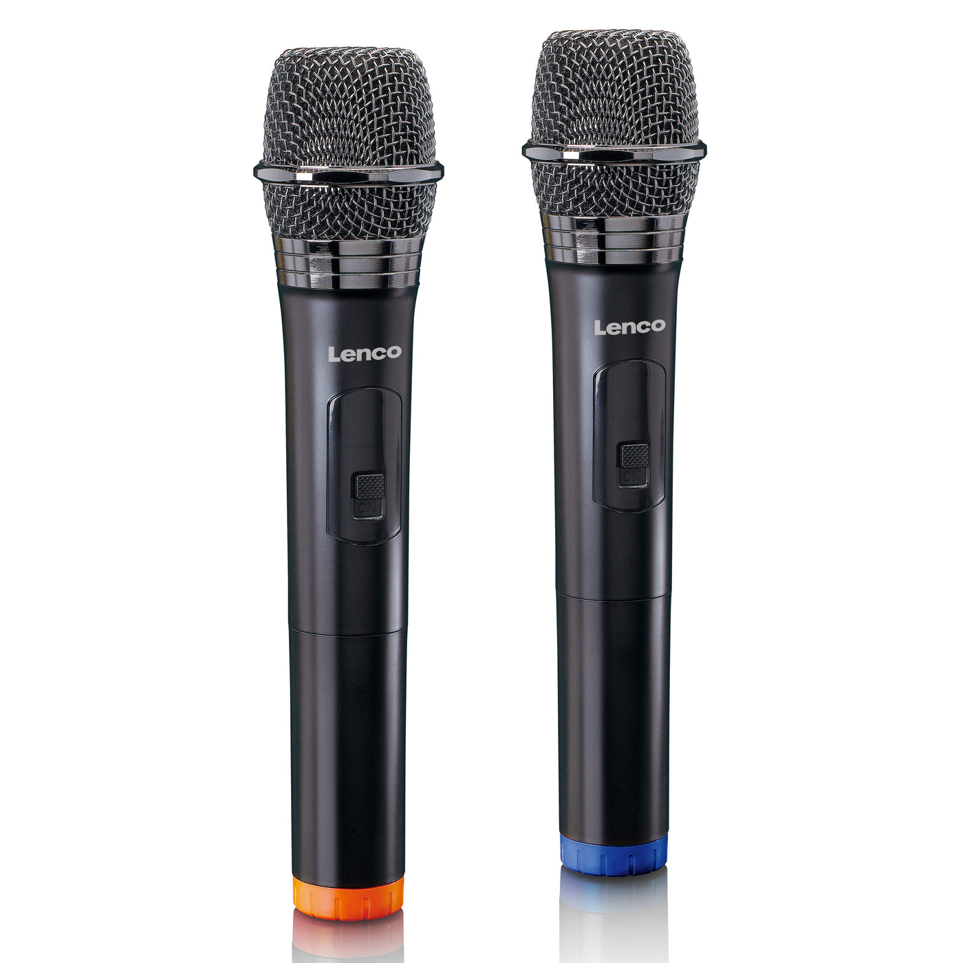 LENCO - MCW-020BK - Set of 2 wireless microphones with portable battery powered receiver