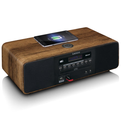 LENCO DAR-051WD -  Stereo DAB+/ FM radio, CD, 2 USB, Bluetooth®, QI en afstandsbediening