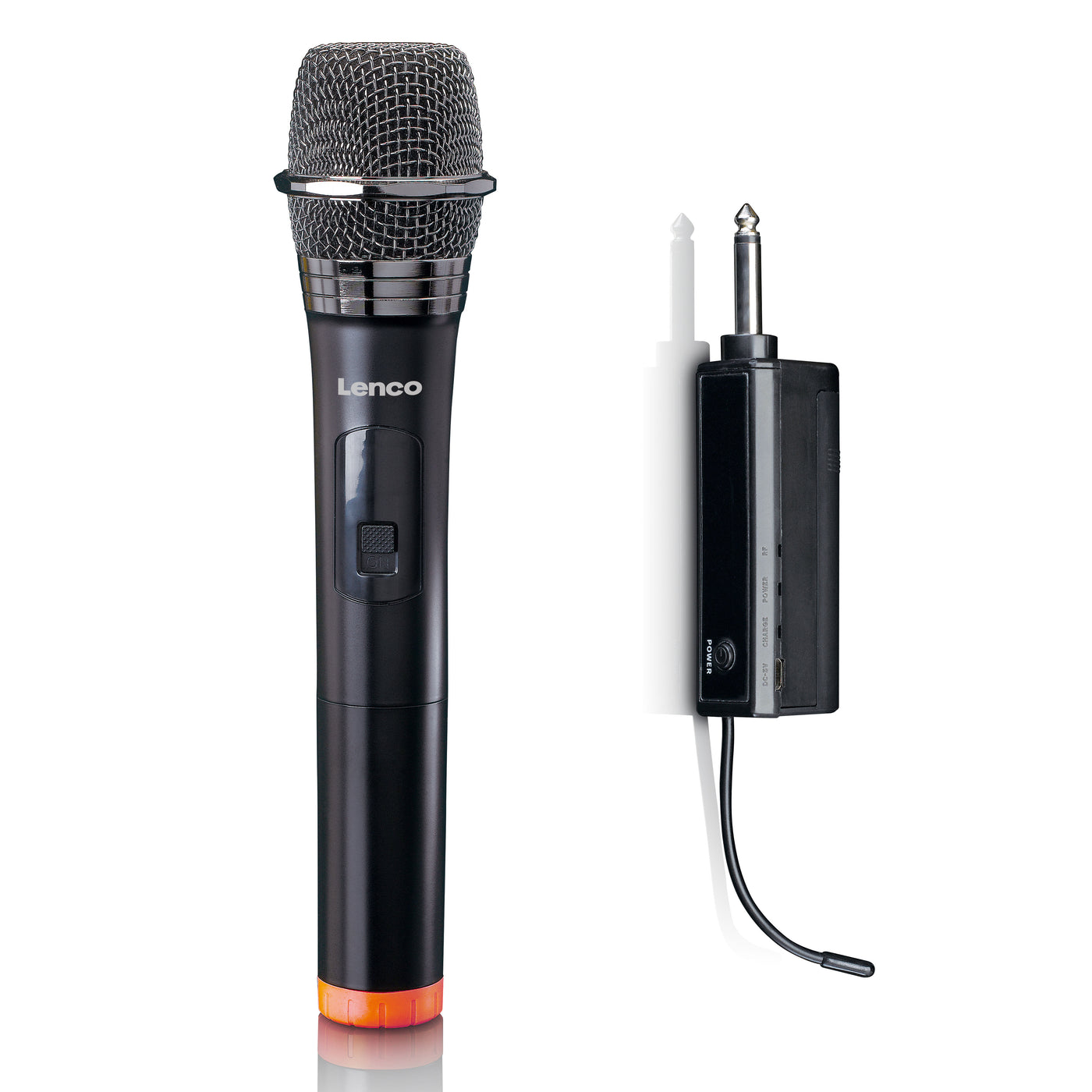 LENCO - MCW-011BK - Draadloze Microfoon met 6,3 mm ontvanger