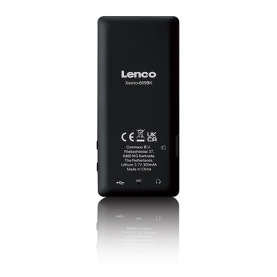 LENCO Xemio-669BK - MP3/MP4 player with 2.4'' TFT LCD display and 8GB internal memory - Black