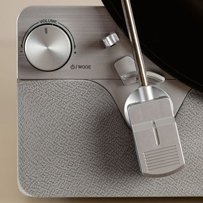 LENCO LSA-071SI - Volautomatische verticale platenspeler met ingebouwde luidsprekers en Bluetooth® - Zilver