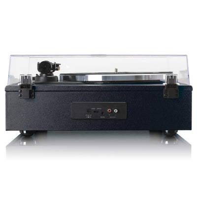 LENCO LS-430BK - Platenspeler met 4 ingebouwde Luidsprekers - Zwart
