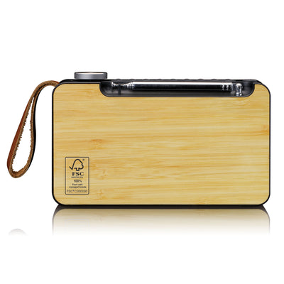 LENCO PDR-040BAMBOOBK - DAB+ radio - Bamboo - Black