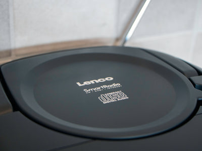 LENCO SCD-6000BK - Draagbare internet radio met DAB+/FM, Bluetooth®, CD-speler en groot LCD kleurendisplay - Zwart