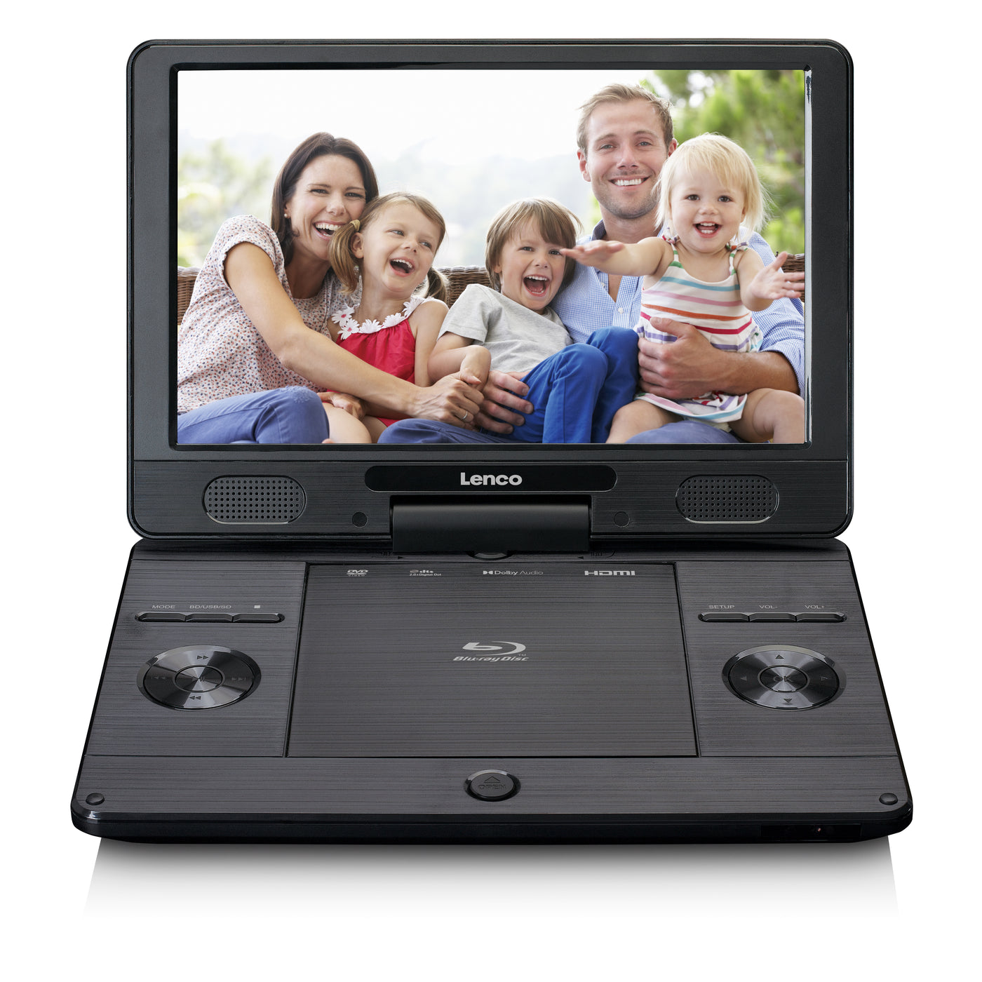 LENCO BRP-1150BK - Draagbare 11.5" Blu-ray - DVD speler met USB en SD, zwart