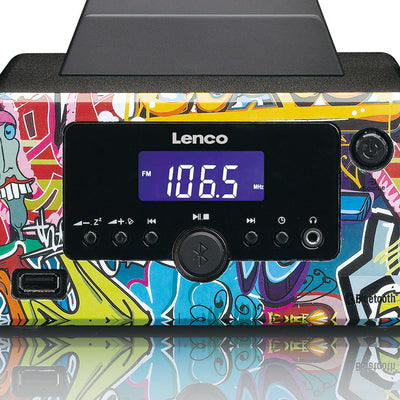 LENCO MC-020 Tags - Micro-set met FM Radio, Bluetooth®, USB en AUX ingang - Tags