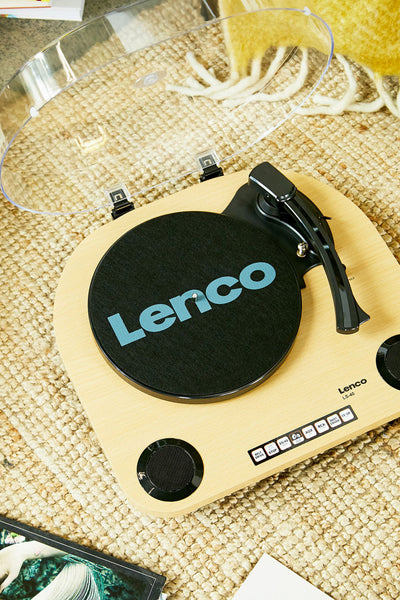 LENCO LS-40WD - Platenspeler met ingebouwde speakers - Hout