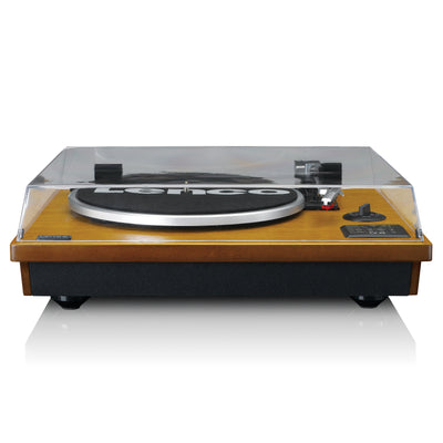 LENCO LS-55WA - Record Player with Bluetooth®, USB MP3 encoder, speakers - Wood