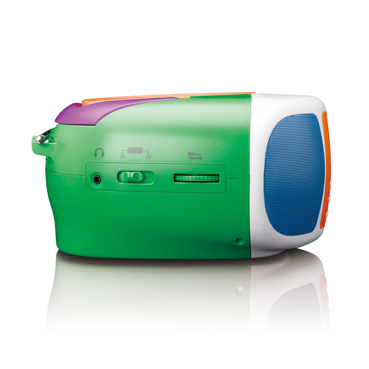 LENCO SCD-861KIDS - Draagbare DAB+/FM radio met Bluetooth®, CD-speler en groot LCD kleurendisplay - Vrolijke kleuren voor kinderen