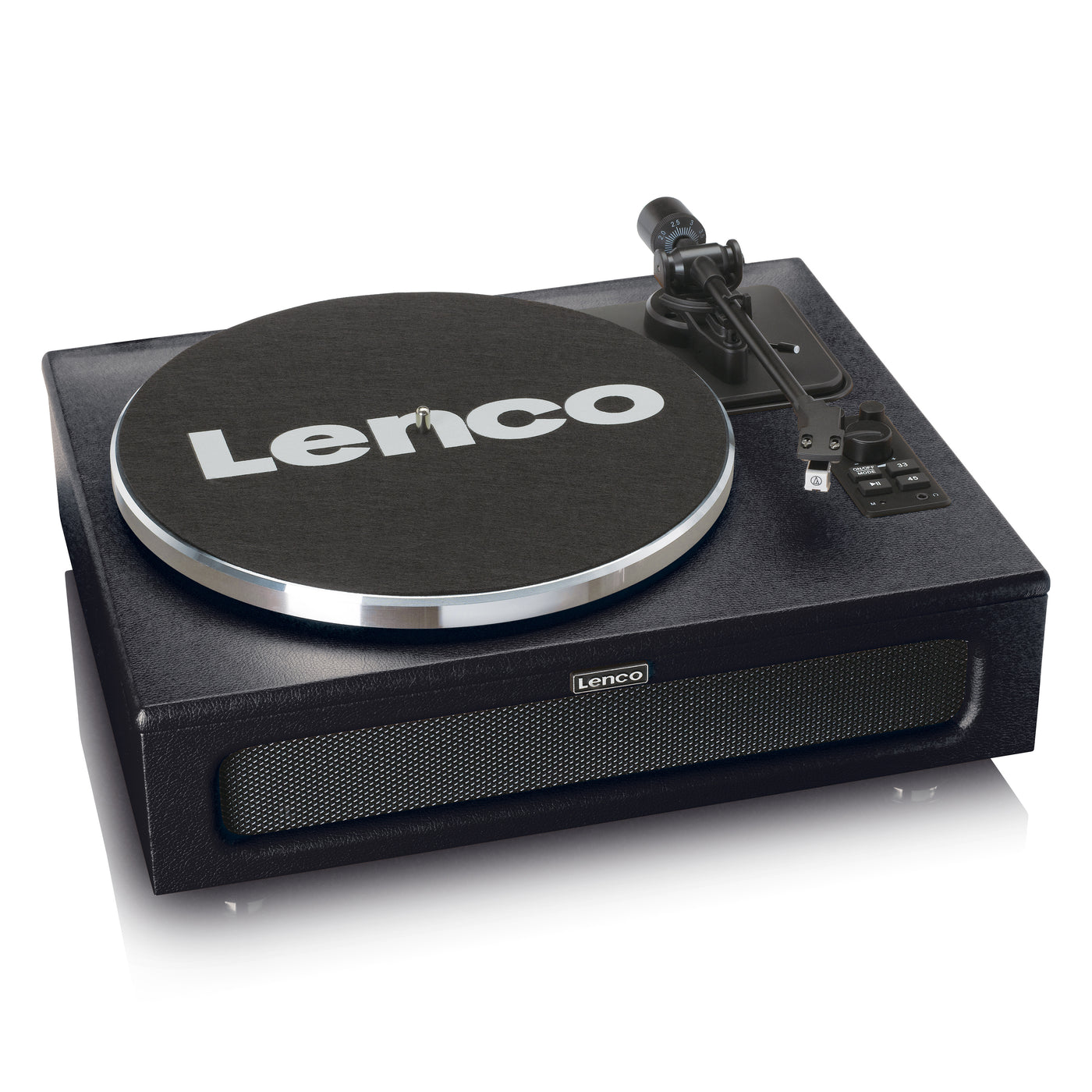 LENCO LS-430BK - Platenspeler met 4 ingebouwde Luidsprekers - Zwart