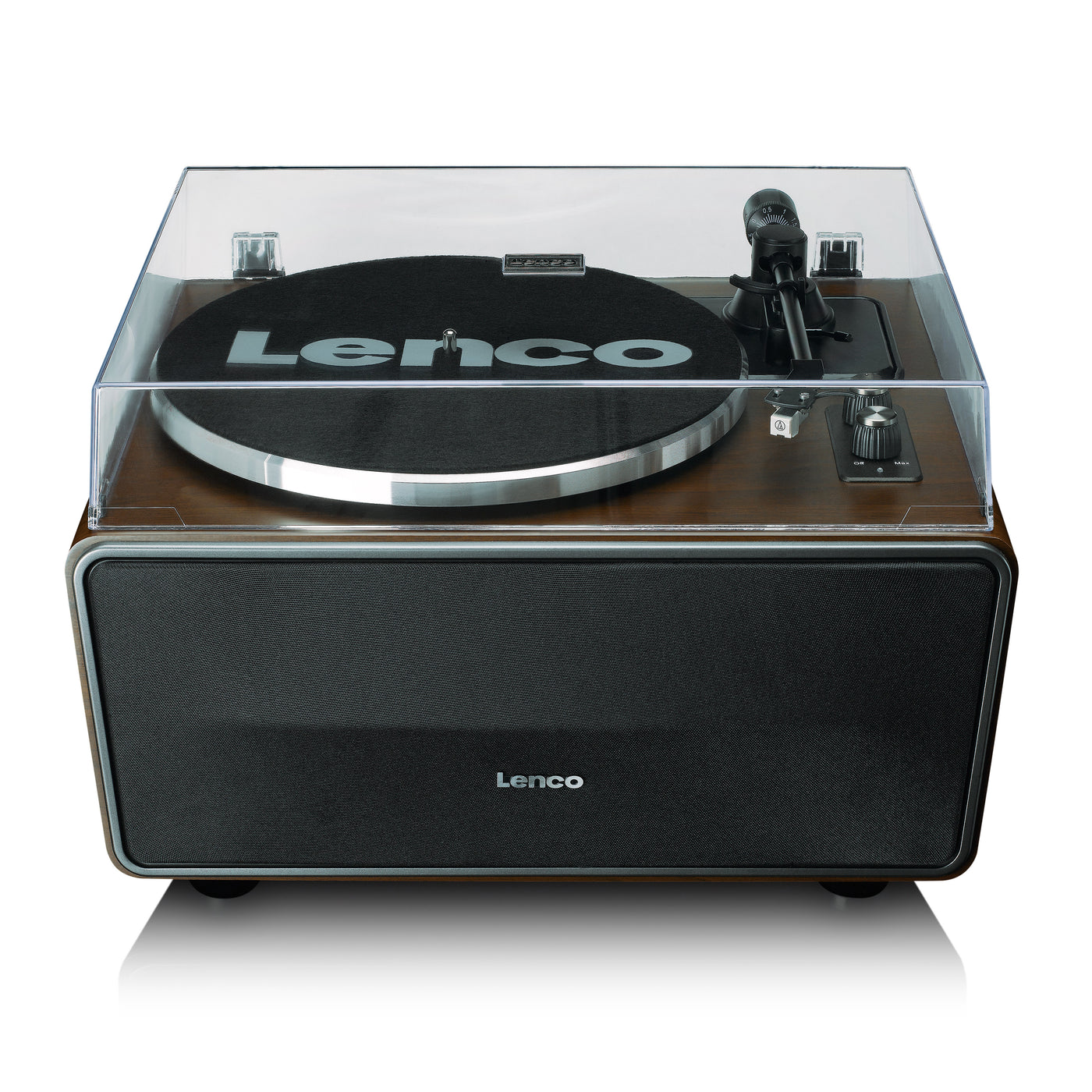 LENCO LS-470WA - Platenspeler met ingebouwde speakers en Bluetooth® - Walnoot