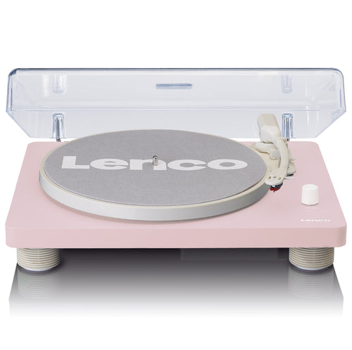 LENCO LS-50PK - Record Player with built-in speakers USB Encoding - Pink