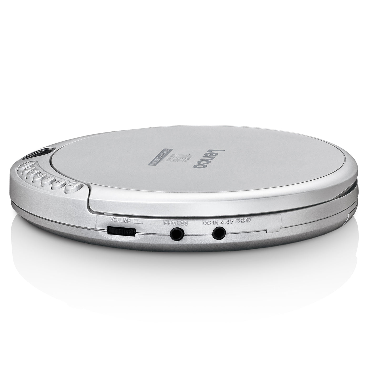 LENCO CD-201SI - Portable CD-player with anti-shock - Silver