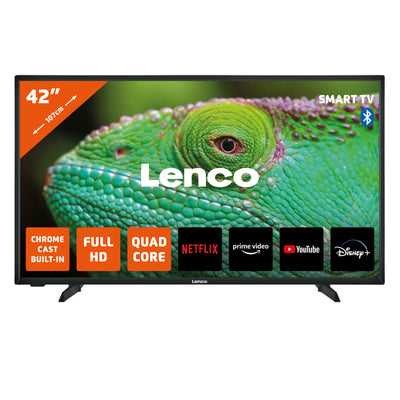 LENCO LED-4243BK - 42" Android Smart TV, Full HD, zwart