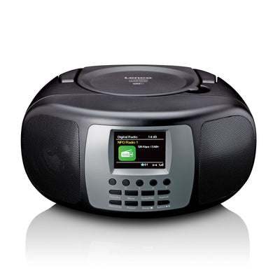 LENCO SCD-860BK - Portable DAB+/FM Radio with Bluetooth®, CD Player, and large LCD colour display - Black