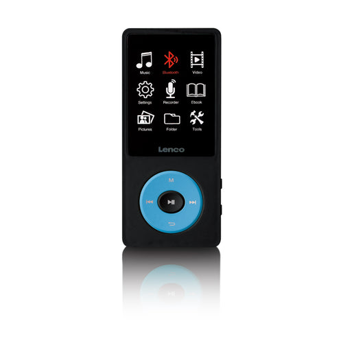 LENCO Xemio-860BU - MP3/MP4 speler met Bluetooth® en 8GB intern geheugen - Blauw