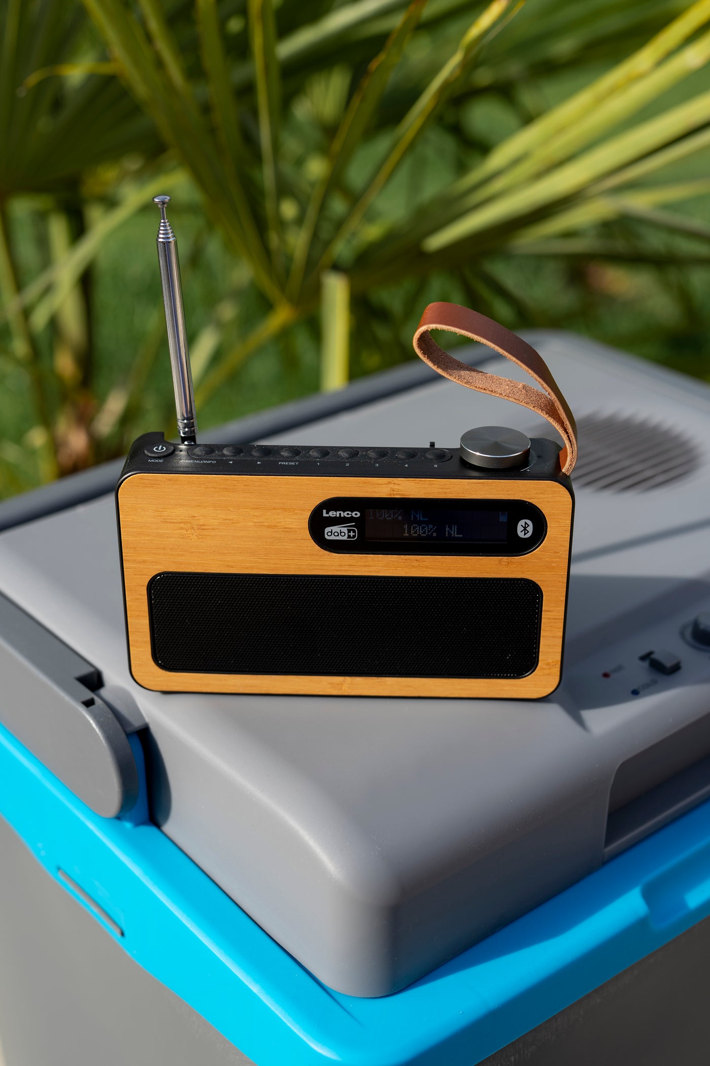 LENCO PDR-040BAMBOO BK - DAB+/FM radio Bluetooth®- Bamboo - Zwart