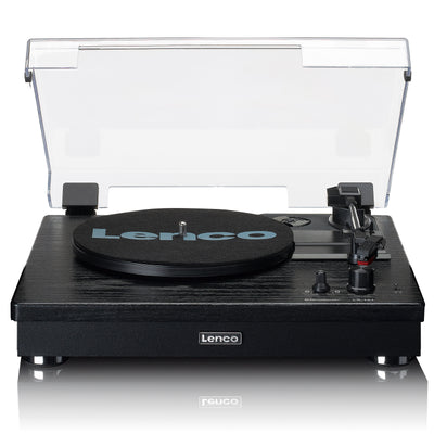 LENCO - LS-101BK - Belt drive wooden Record Player