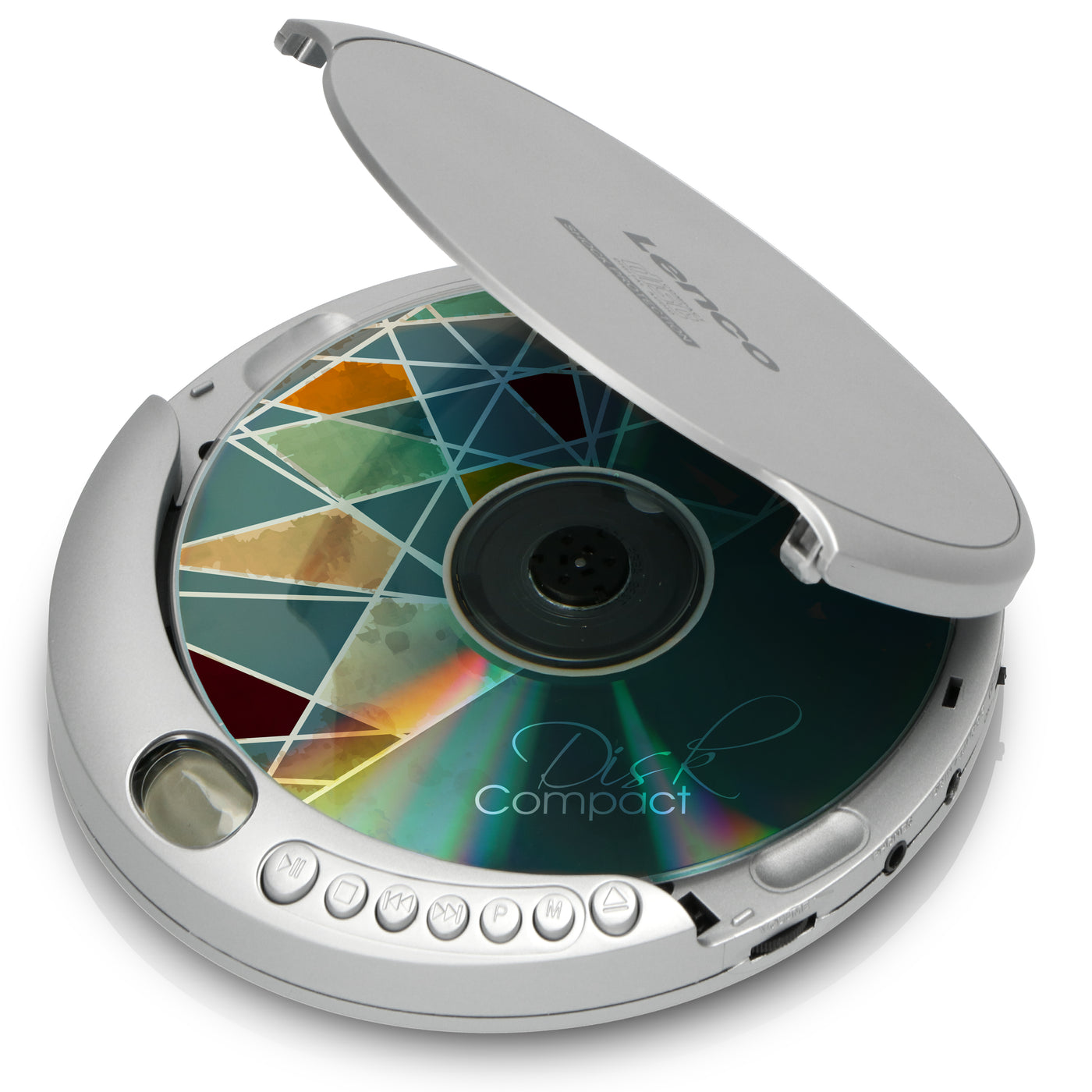 LENCO CD-201SI - Portable CD-player with anti-shock - Silver