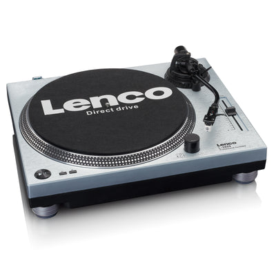 LENCO L-3809ME - Direct aangedreven Platenspeler met USB/PC encoding - Metallic blauw