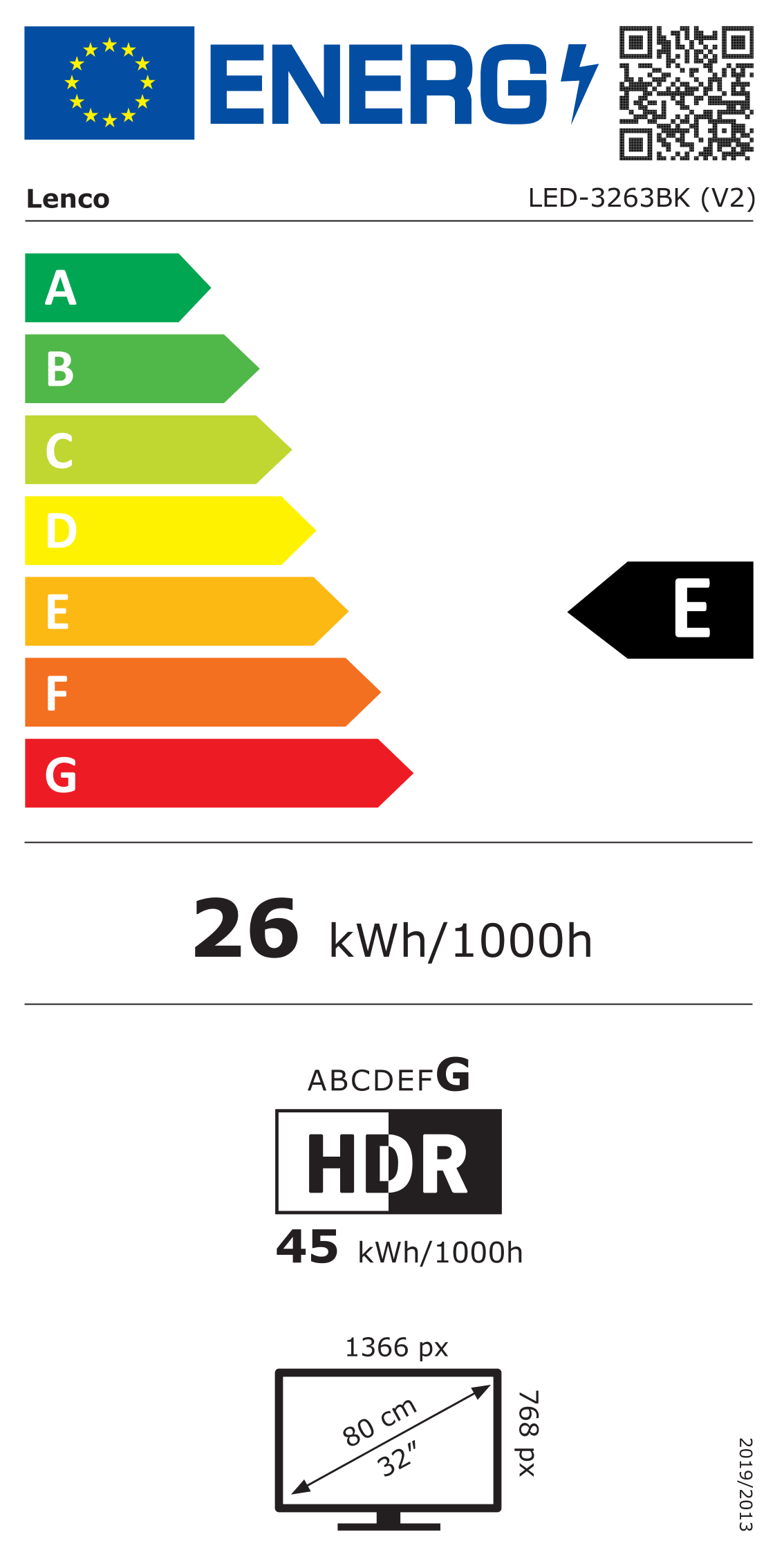 LENCO LED-3263BK (V2) - 32" Android Smart TV met 12V auto adapter, zwart