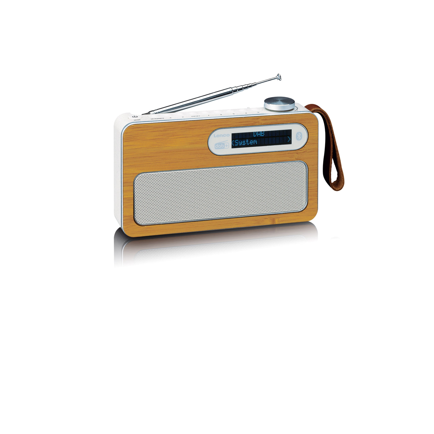 LENCO PDR-040EF - Portable DAB+ radio with Bluetooth® - Eco friendly - Bamboo