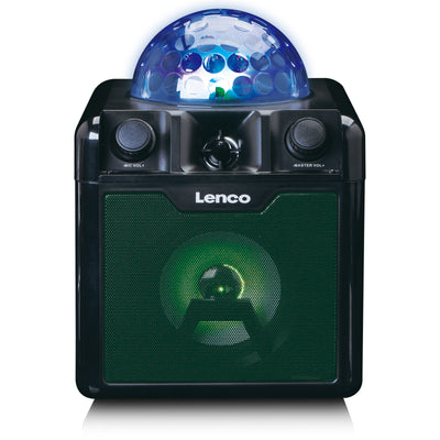 LENCO BTC-050BK - Bluetooth® karaokeset met lichtbol