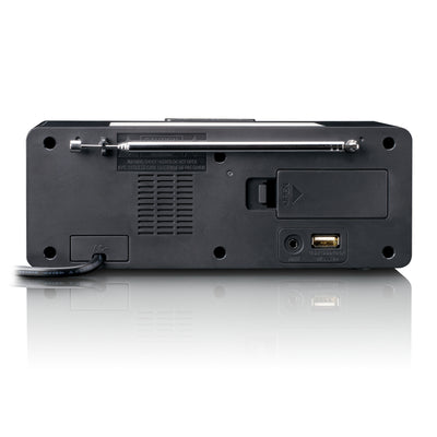 LENCO CR-540BK - Wekkerradio met dimbaar nachtlampje en USB oplaadfunctie - Zwart