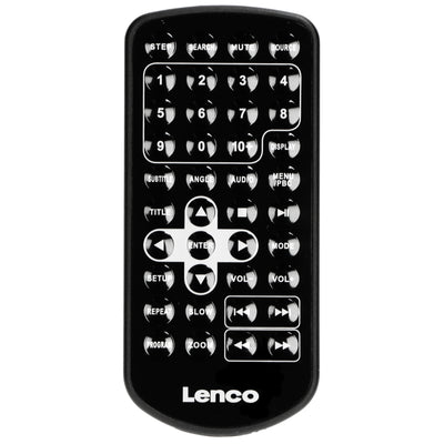 LENCO MES-415 - 9" dubbel scherm - Portable DVD-speler met hoofdtelefoon en brackets - Zwart