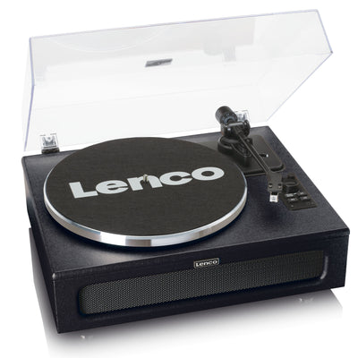LENCO LS-430BK - Platenspeler met 4 ingebouwde Luidsprekers - Zwart