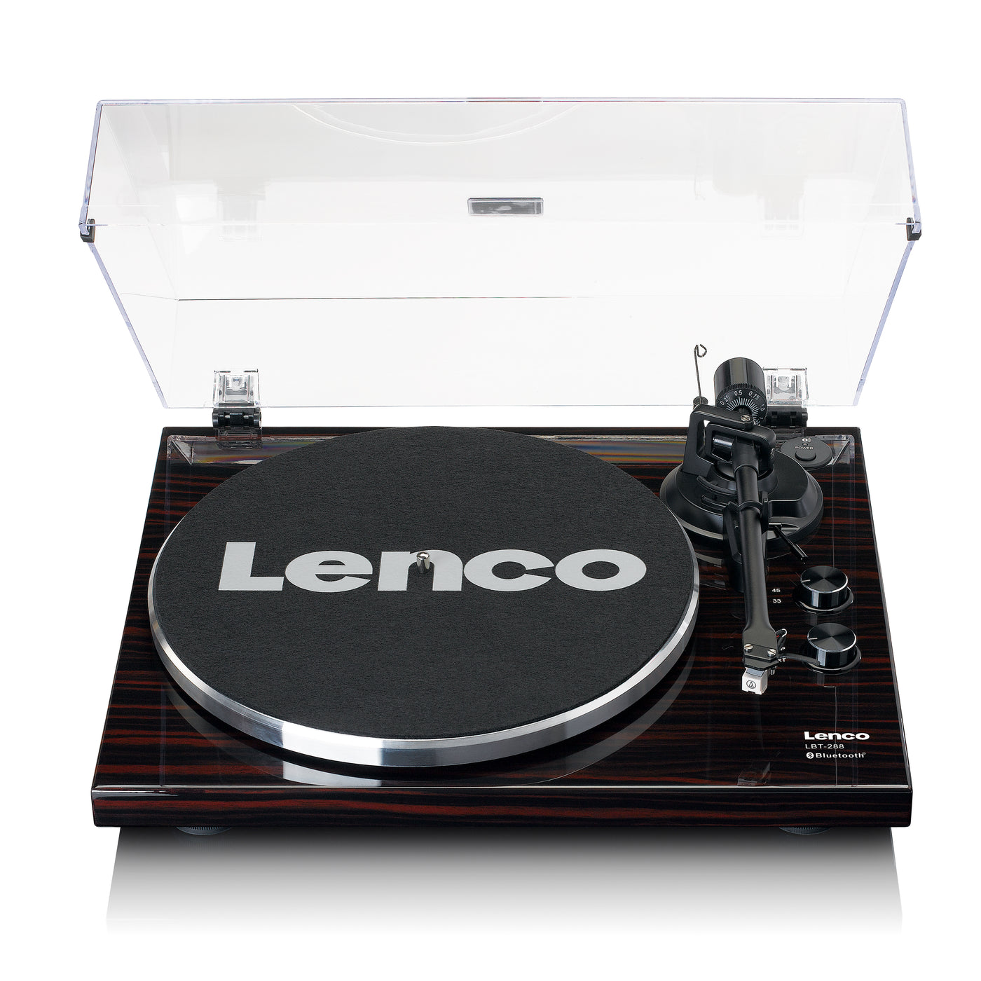 LENCO LBT-288WA - Platenspeler met Bluetooth® transmissie, donkerbruin